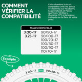 Chambre à air 3.00/3.25-17 valve droite (TR4)