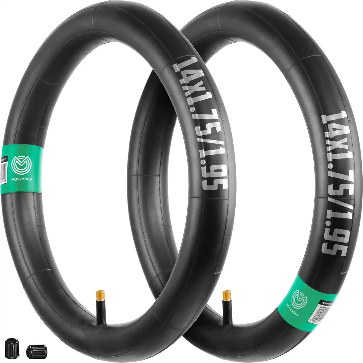 14x1.75/1.95 inner Tube with straight Valve | MOOVMOOV