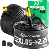 Chambre à air 22 pouces MoovMoov pour pneus de 22x1.95 à 22x2.25, valve Schrader 40 mm
