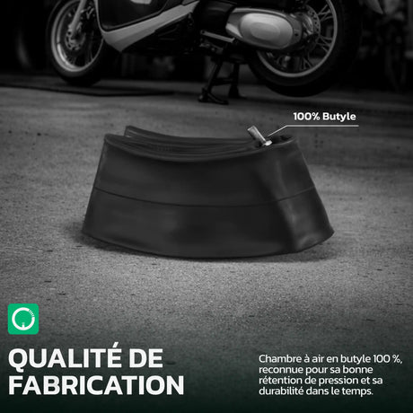 Chambre à air moto 16 pouces en caoutchouc butyle MoovMoov