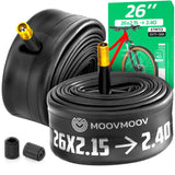Chambre à air 26 pouces MoovMoov pour pneus de 26x2.15 à 26x2.40, valve Schrader 40 mm