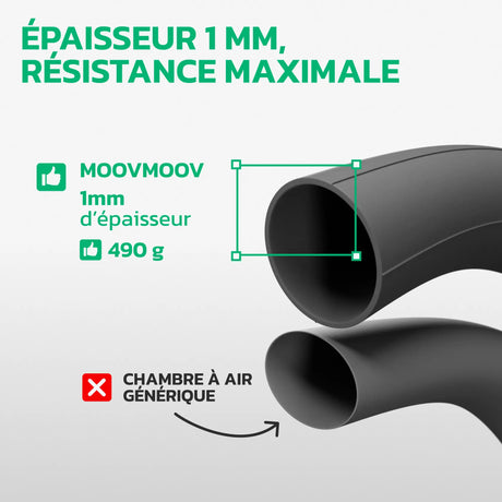Chambre à air Fatbike 20x4.0 en caoutchouc renforcé MoovMoov