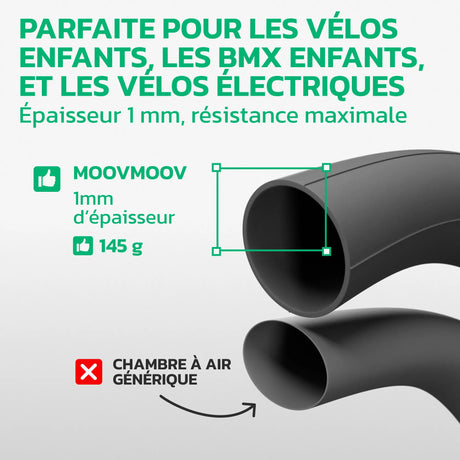 Chambre à air 22 pouces en caoutchouc butyle renforcé MoovMoov