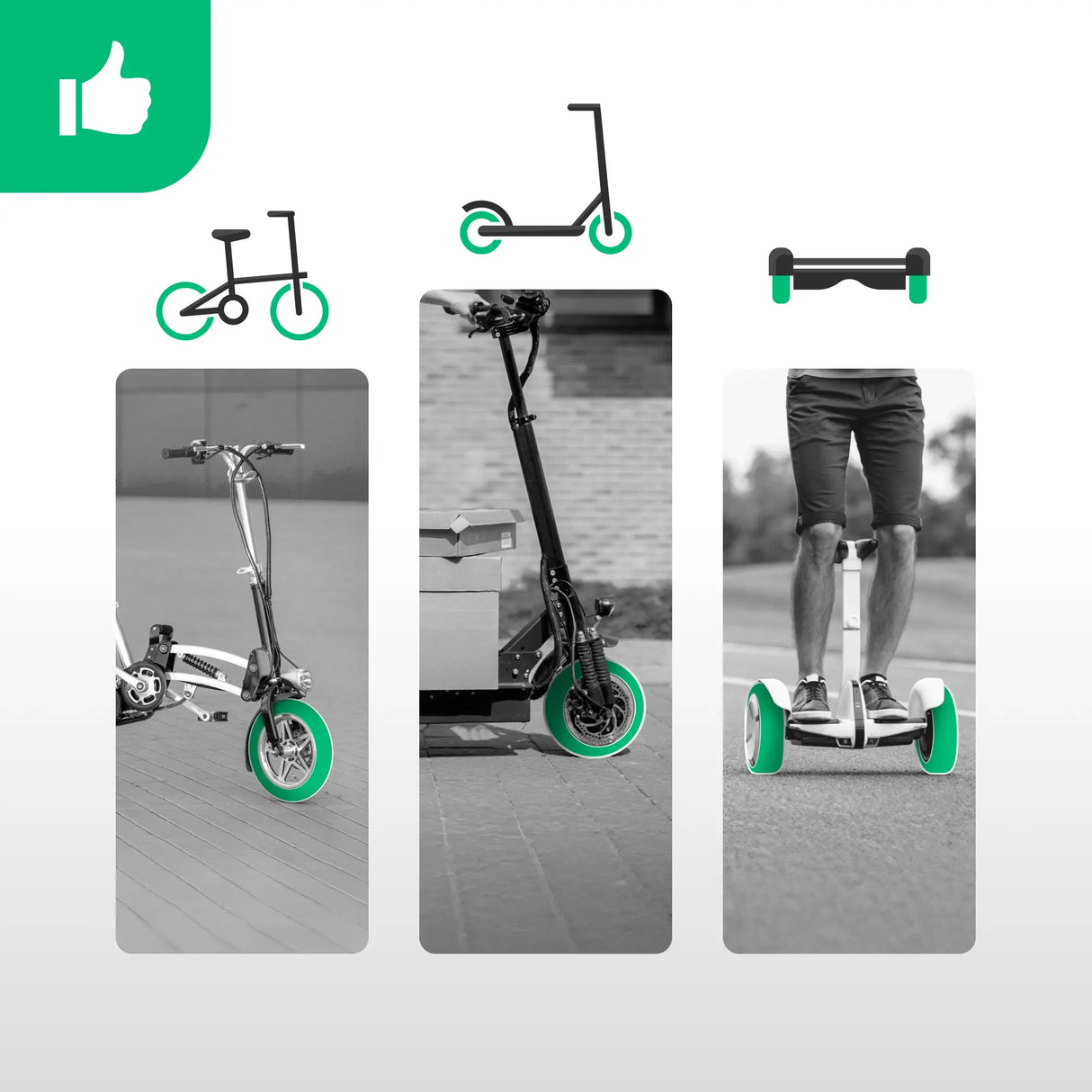Chambre à air 70/65-6.5 compatible pneu draisienne, trottinette et gyropode MoovMoov