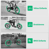 Chambre à air 12,5 pouces MoovMoov compatible vélo enfant, draisienne et BMX