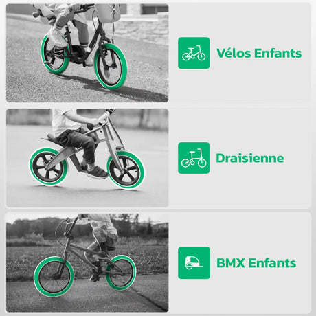 Chambre à air 12,5 pouces MoovMoov compatible vélo enfant, draisienne et BMX