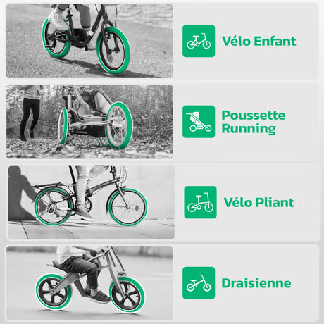 Chambre à air 16x1.75/1.95 compatible vélo enfant, poussette et draisienne MoovMoov