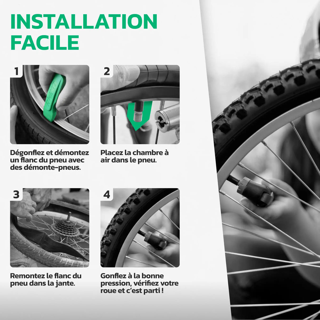 Guide d'installation – Chambre à air 12,5 pouces MoovMoov