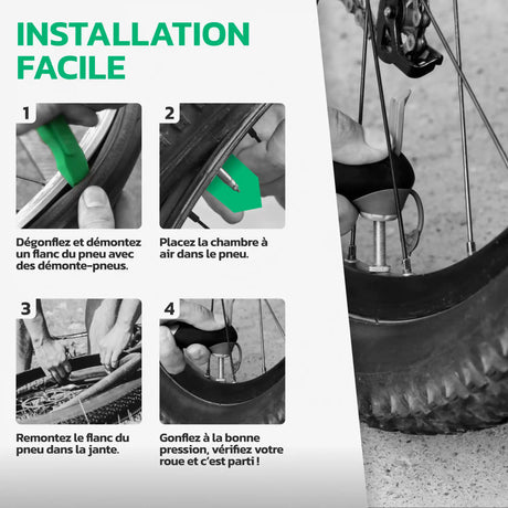 Guide d'installation de la chambre à air 27,5 pouces MoovMoov