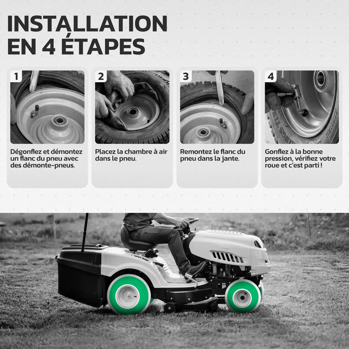 Guide d'installation – Chambre à air 13x5.00-6 MoovMoov