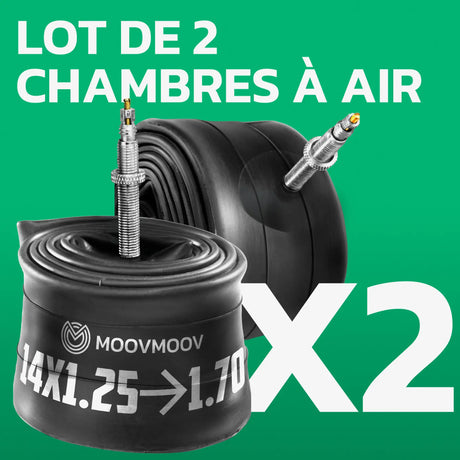 Lot de 2 chambres à air 14 pouces MoovMoov