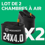 Lot de 2 chambres à air 24x4.0 Fatbike MoovMoov