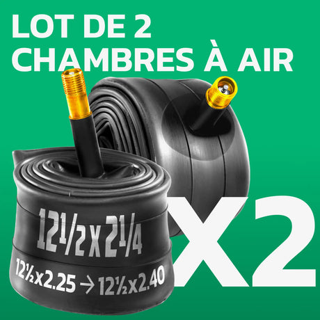 Lot de 2 chambres à air 12,5 pouces MoovMoov