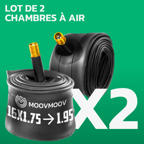 Lot de 2 chambres à air 16x1.75/1.95 MoovMoov