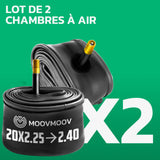 Lot de 2 chambres à air 20 pouces MoovMoov