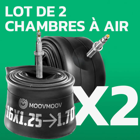 Lot de 2 chambres à air 16 pouces MoovMoov