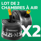 Lot de 2 chambres à air 14 pouces MoovMoov