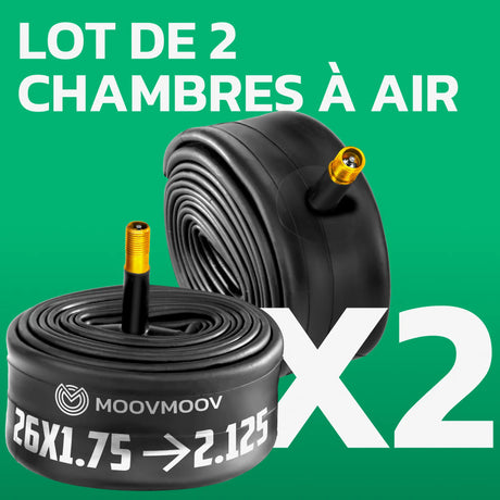 Lot de 2 chambres à air 26 pouces MoovMoov