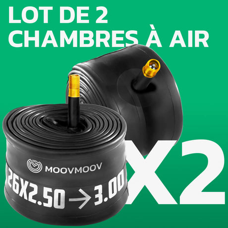 Lot de 2 chambres à air 26 pouces MoovMoov