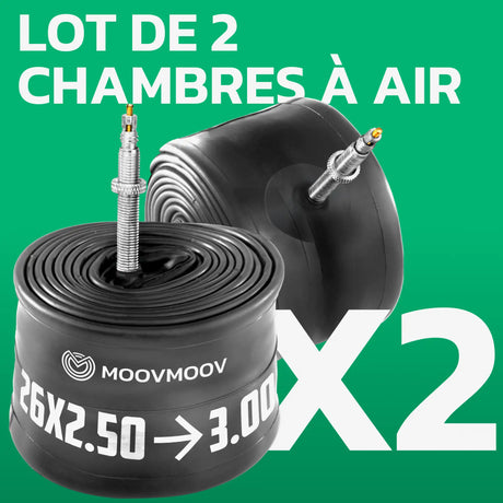 Lot de 2 chambres à air 26 pouces MoovMoov