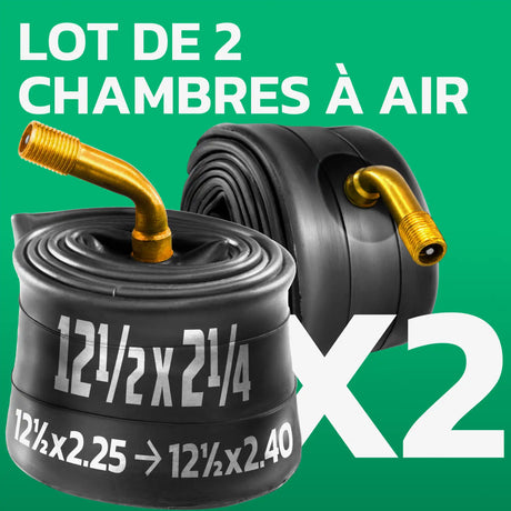 Lot de 2 chambres à air 12,5 pouces MoovMoov