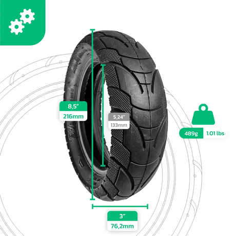 Pneu gonflable 8 1/2x3 trottinette