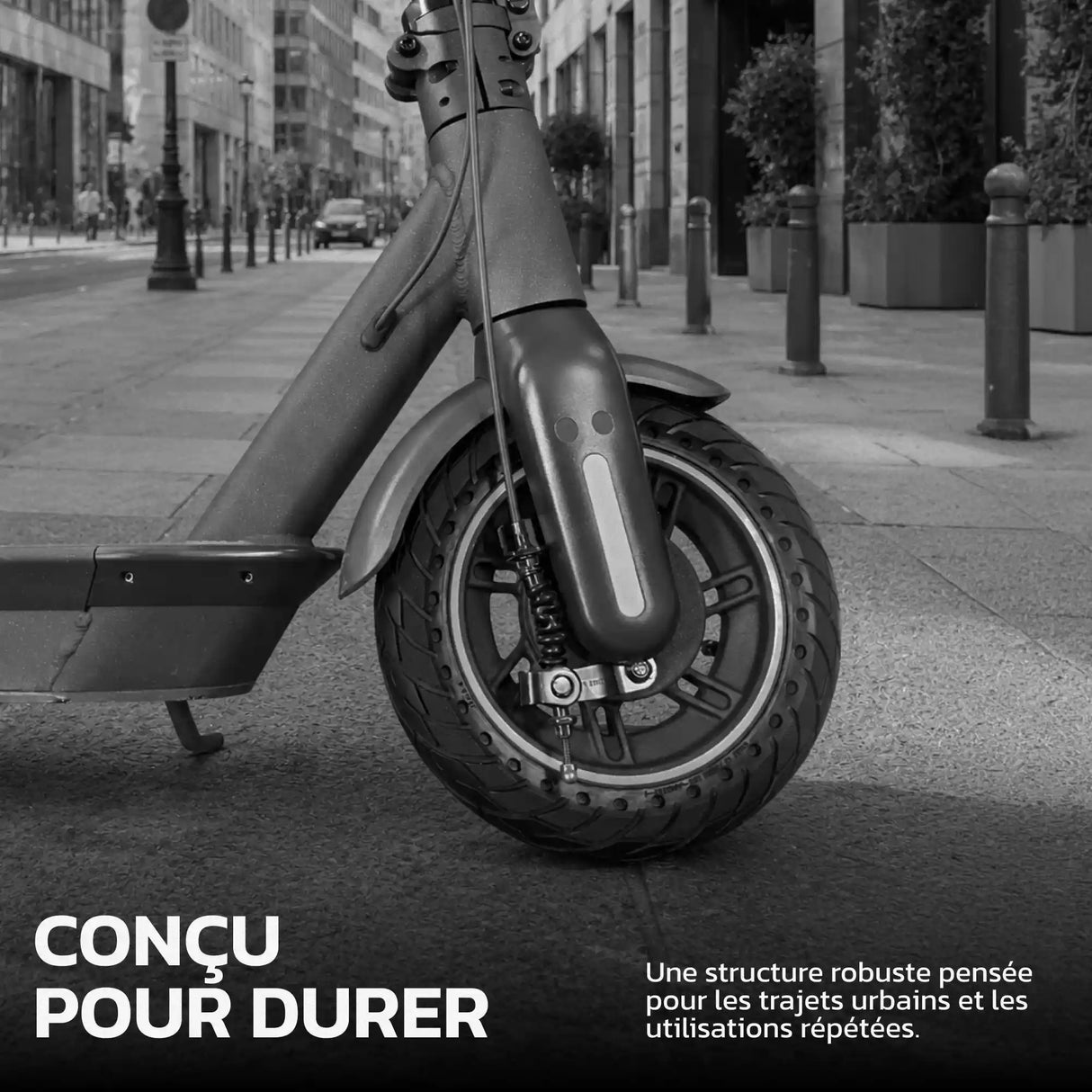 Pneu plein 10x2.5 pour trottinette électrique MoovMoov
