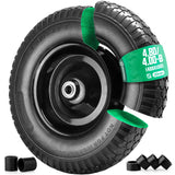 4.80/4.00-8 Flat-Free Tire and Wheel with steel Rim and 3/4" Axle bore