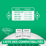 Tableau de compatibilité des tailles de pneus et ETRTO – chambre à air 24x4.0 Fatbike MoovMoov