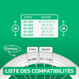 Tableau de compatibilité des tailles – Chambre à air 12,5 pouces MoovMoov