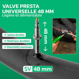 Valve Presta 48 mm de la chambre à air 27,5 pouces MoovMoov