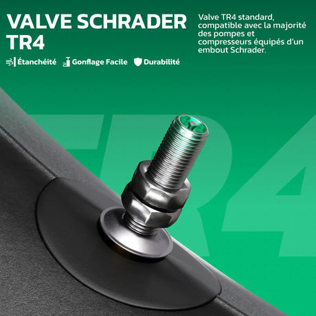 Valve Schrader TR4 de la chambre à air 17 pouces MoovMoov