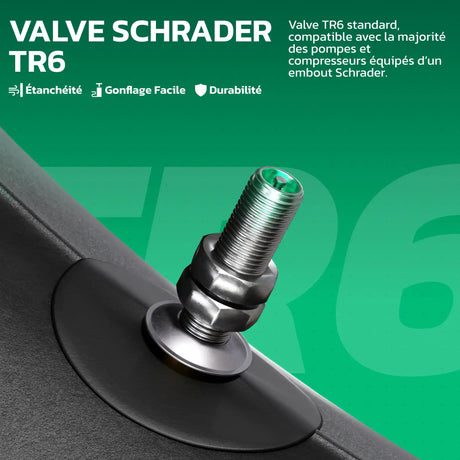 Valve TR6 Schrader de la chambre à air moto 19 pouces MoovMoov