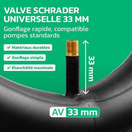 Valve Schrader de Chambre à air 18x1.75/1.95 MoovMoov