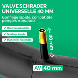 Valve Schrader 40 mm de la chambre à air 24 pouces MoovMoov