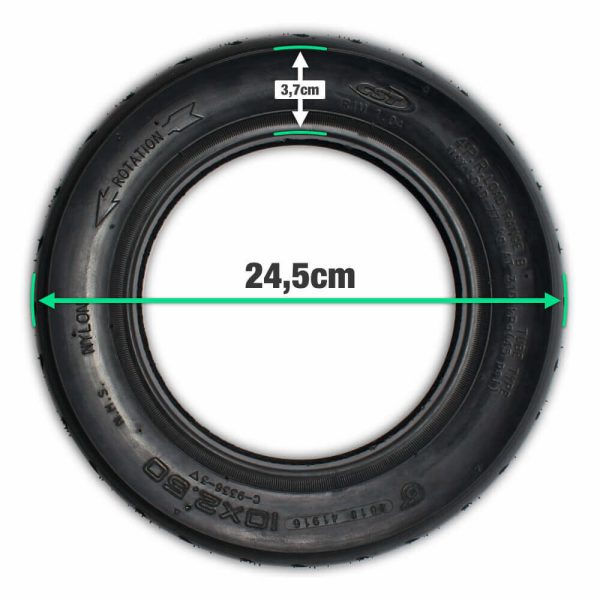 10x2.50 Inflatable Tyre