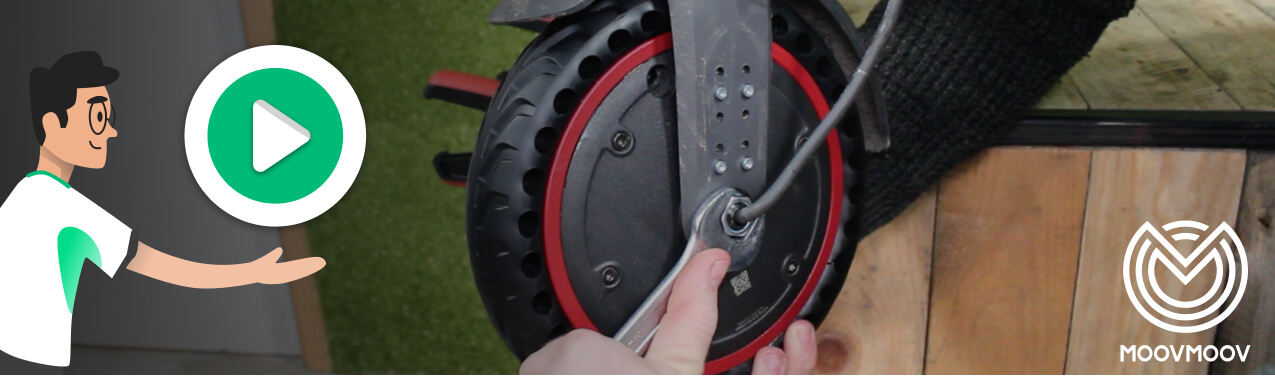tutoriel montage pneu plein xiaomi m365 roue avant